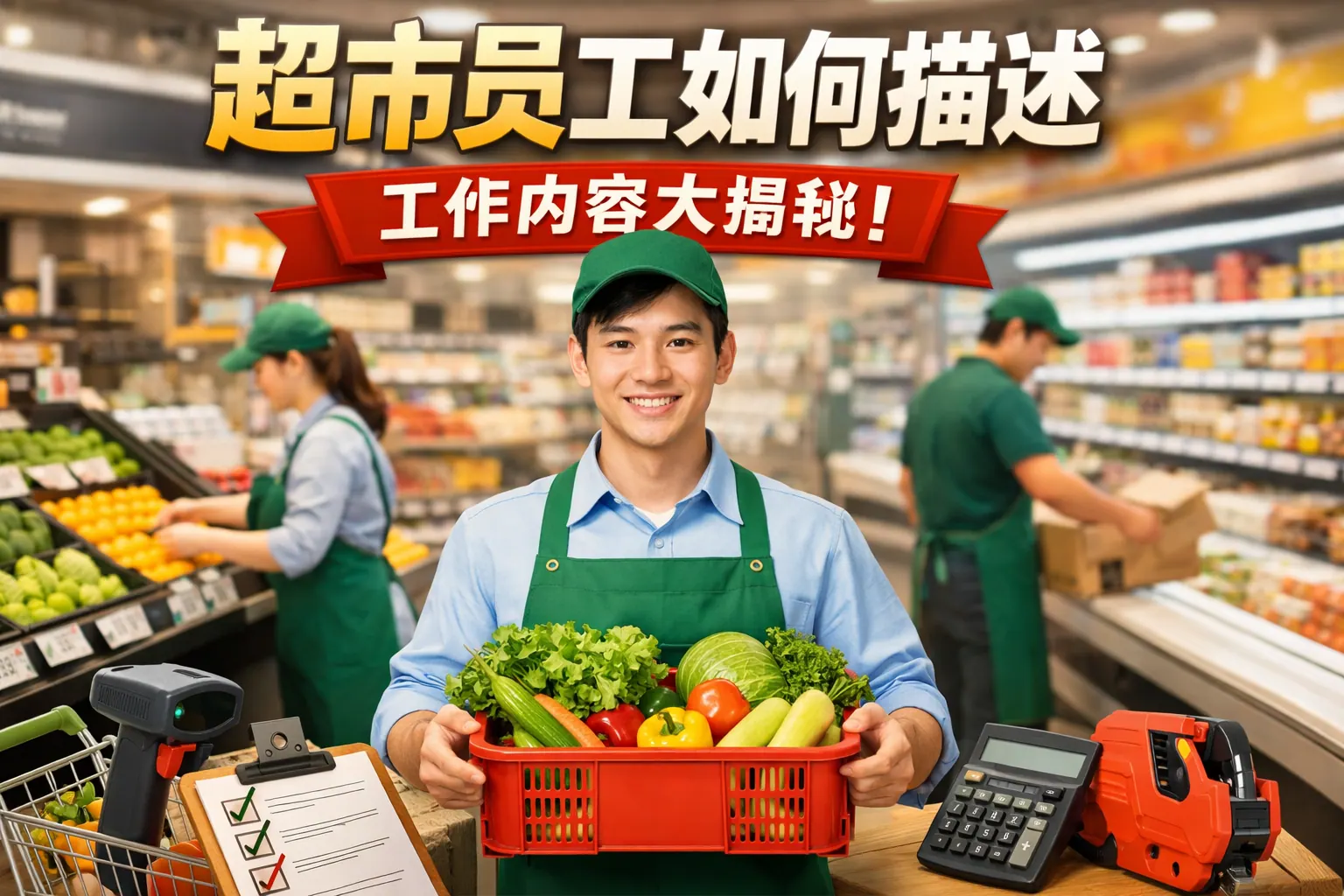 超市员工作如何描述