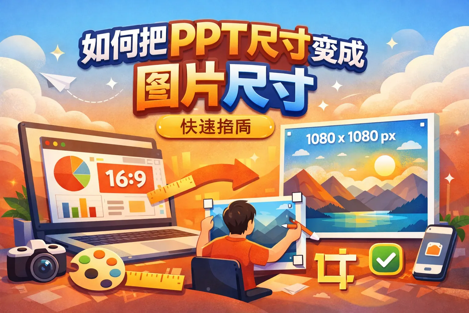 如何把ppt尺寸变成图片尺寸