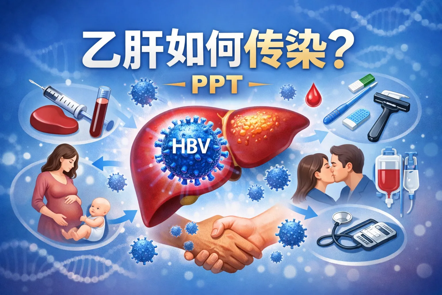 乙肝如何传染ppt