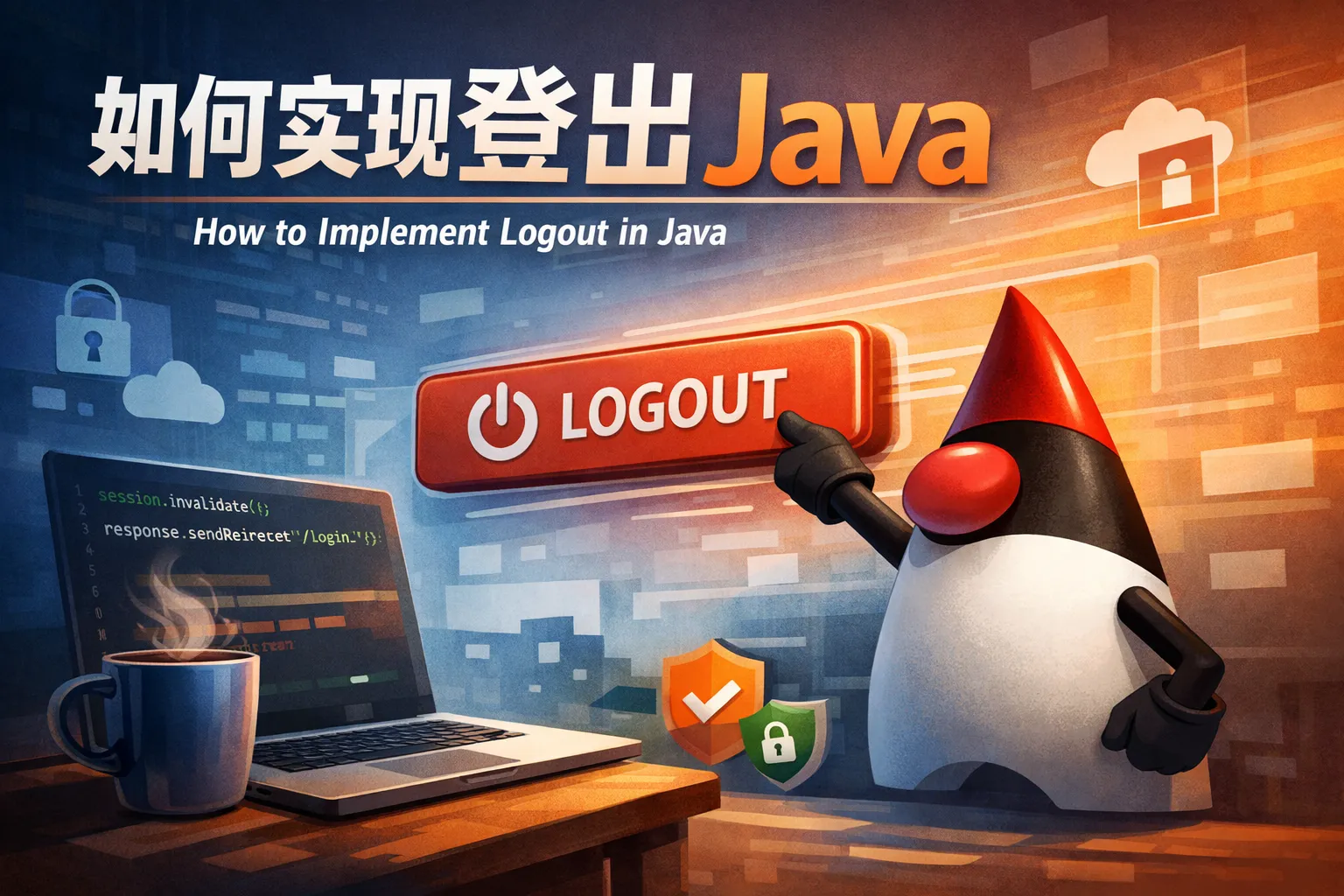 如何实现登出java
