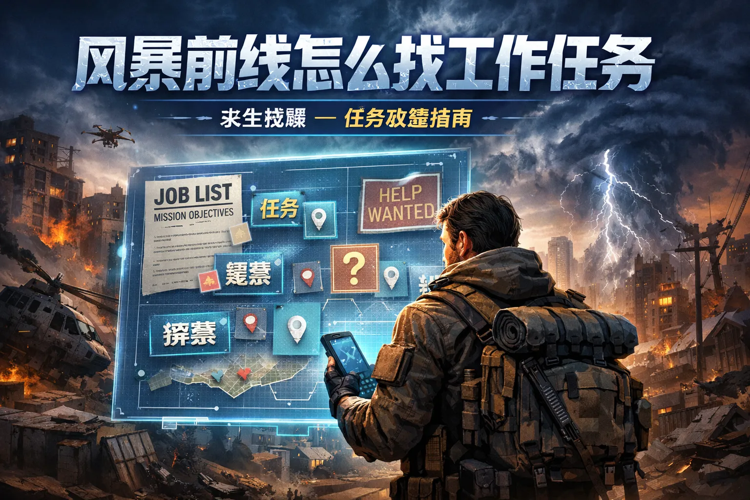风暴前线怎么找工作任务
