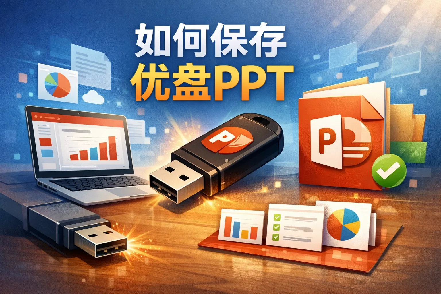 如何保存优盘ppt