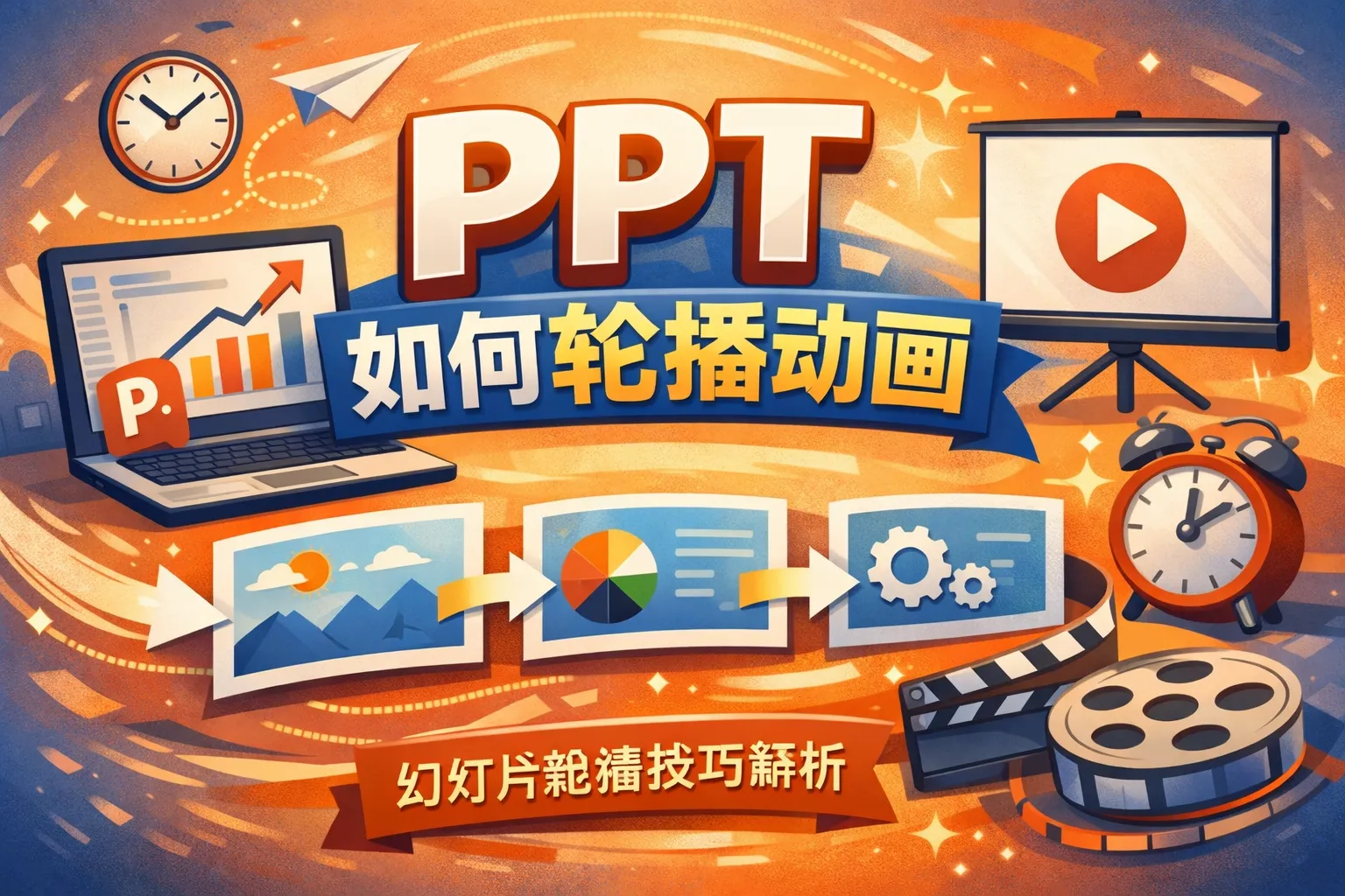 ppt如何轮播动画