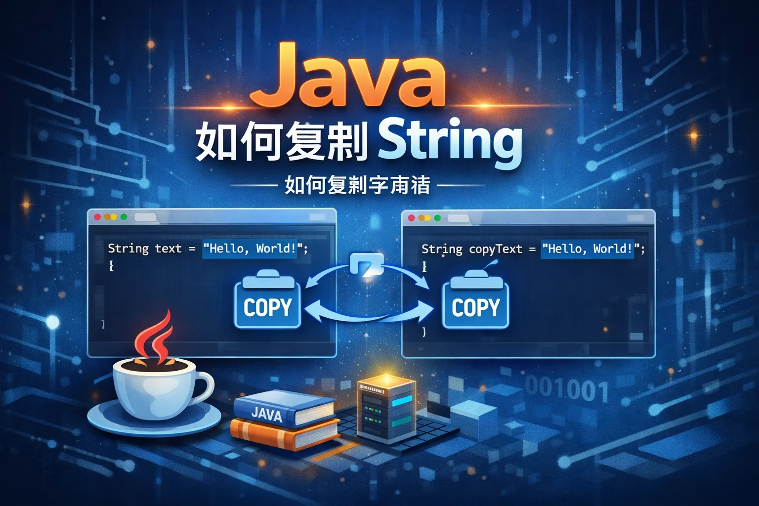 java如何复制string