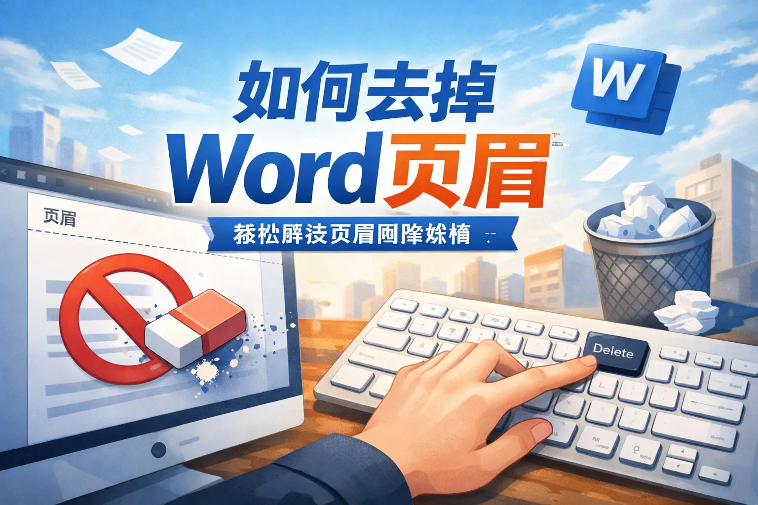 如何去掉word页眉