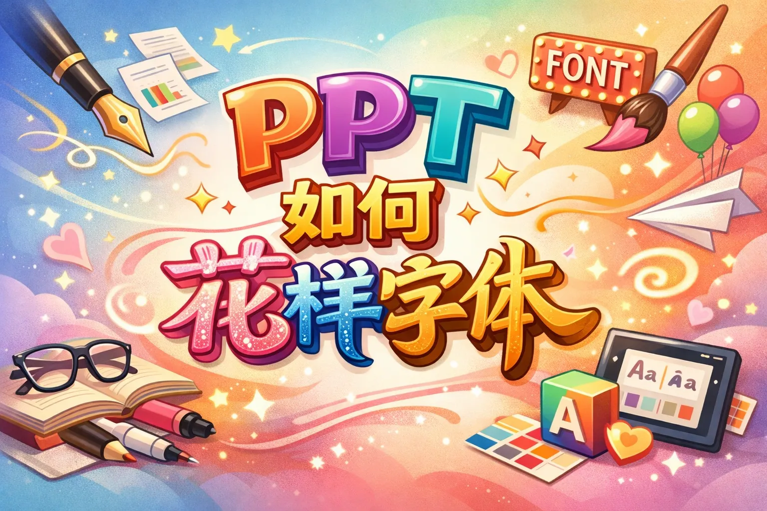 ppt如何花样字体