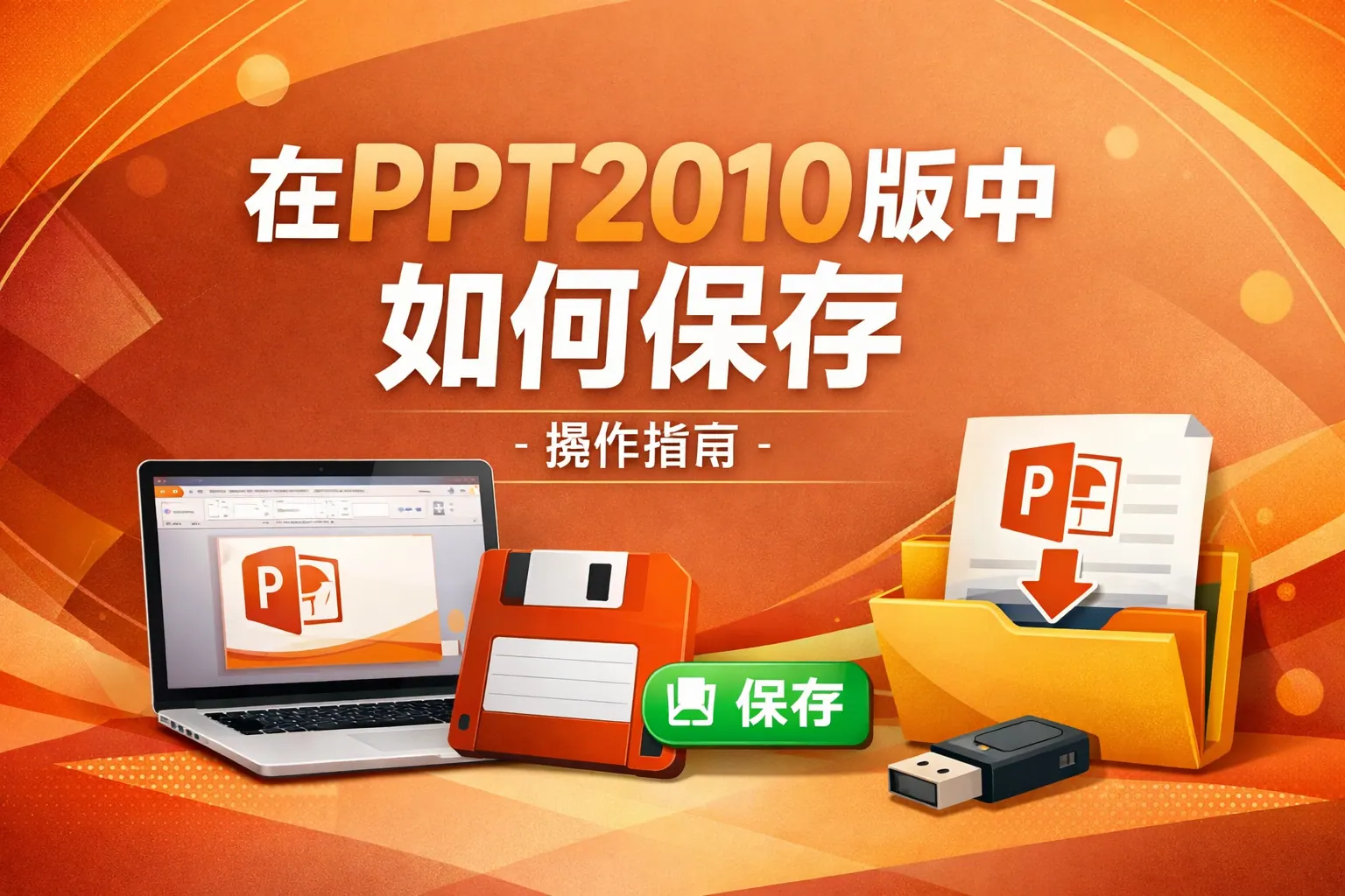 在ppt2010版中如何保存