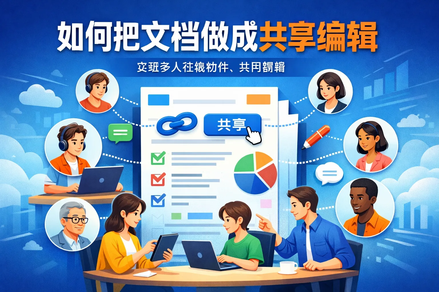 如何把文档做成共享编辑