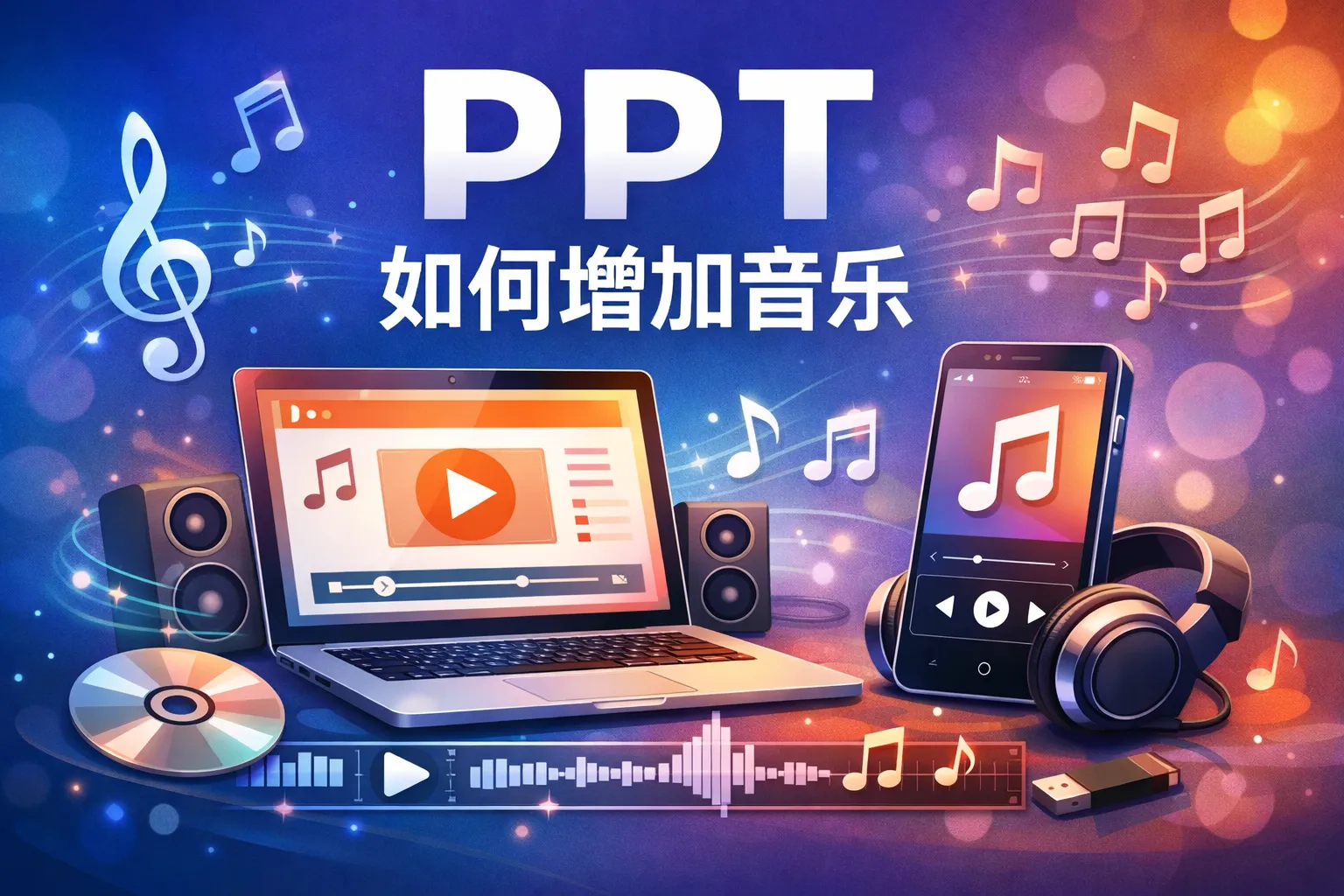 PPT 如何增加音乐