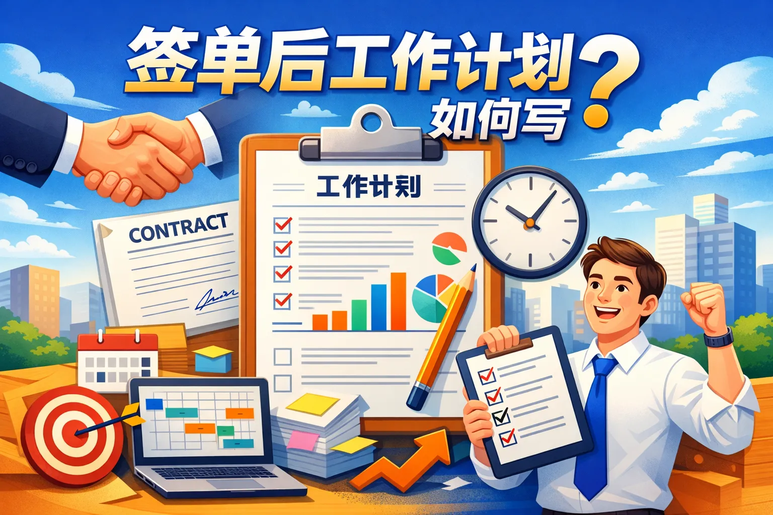 签单后工作计划如何写