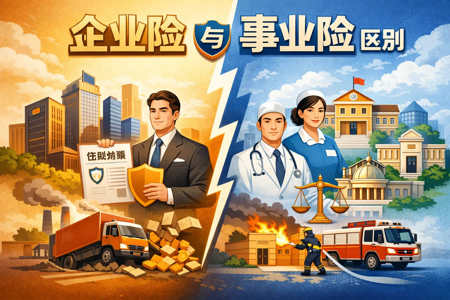 企业险与事业险区别