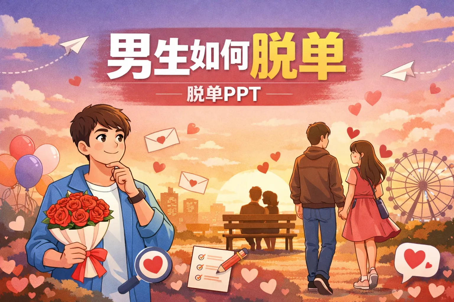 男生如何脱单ppt