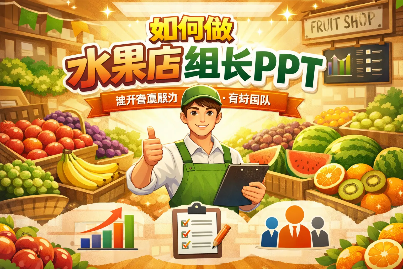 如何做水果店组长PPT