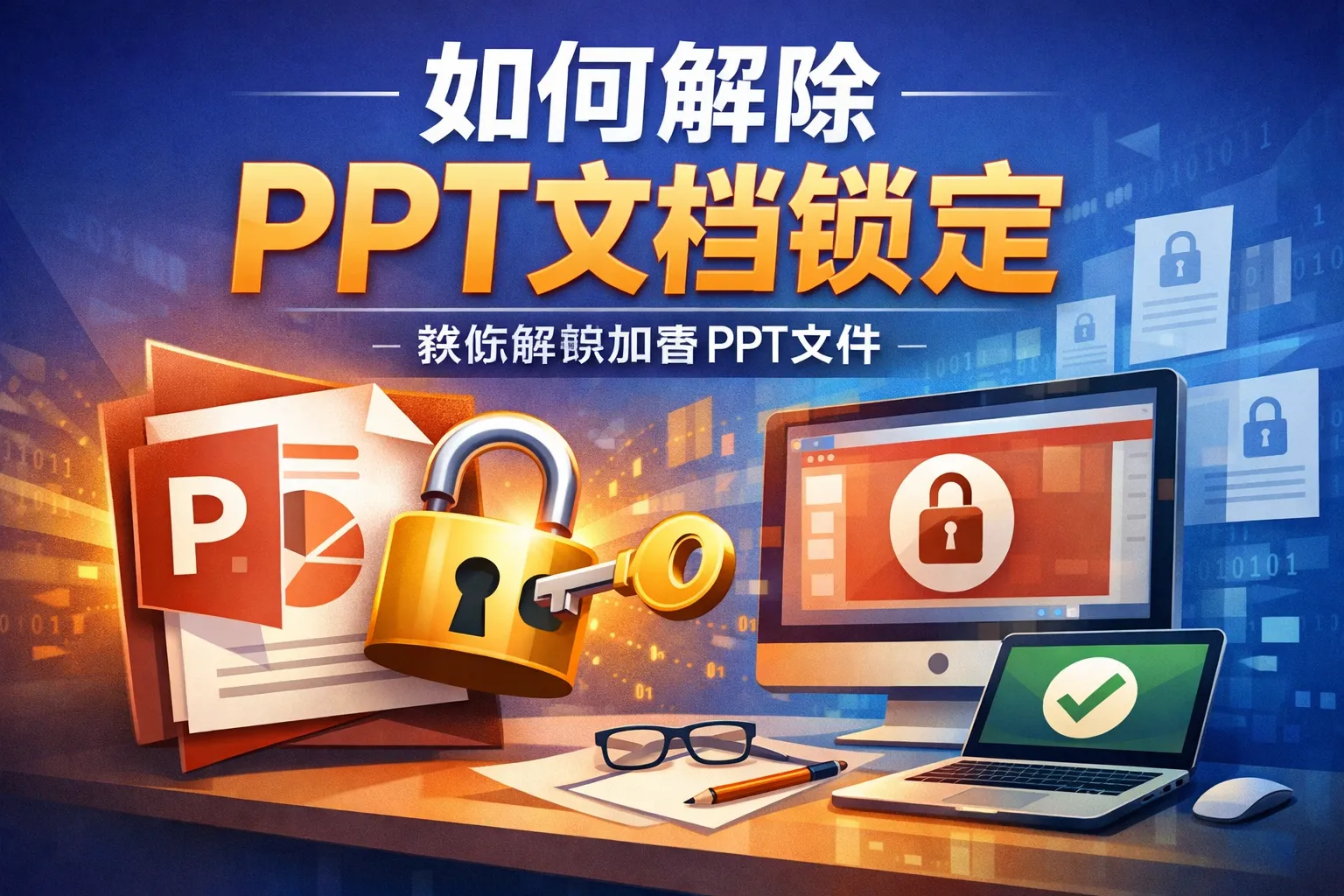 如何解除ppt文档锁定