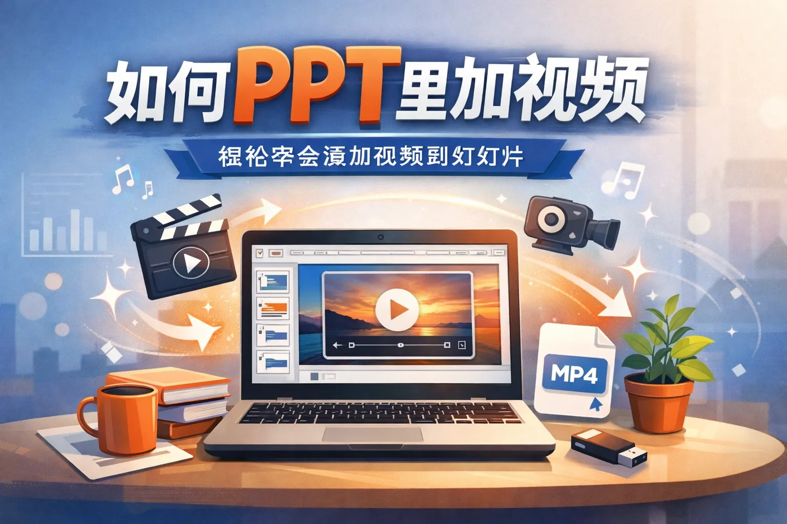 如何ppt里加视频