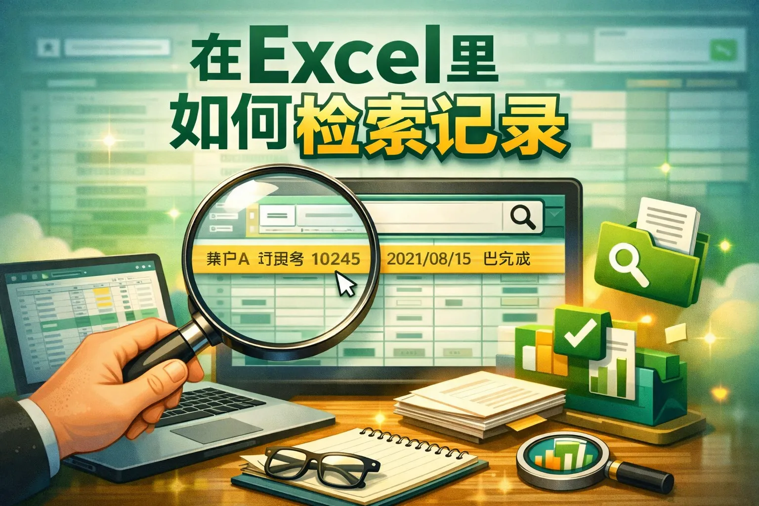 在excel里如何检索记录