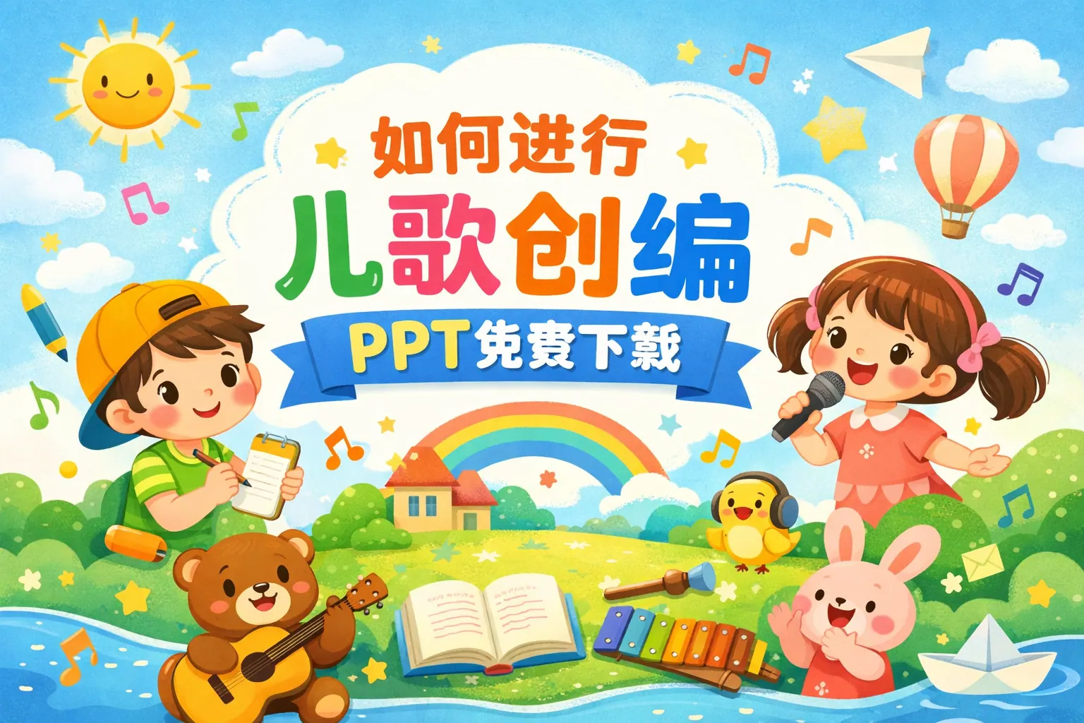 如何进行儿歌创编ppt免费下载