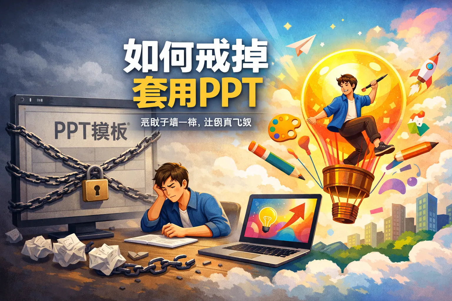 如何戒掉套用ppt