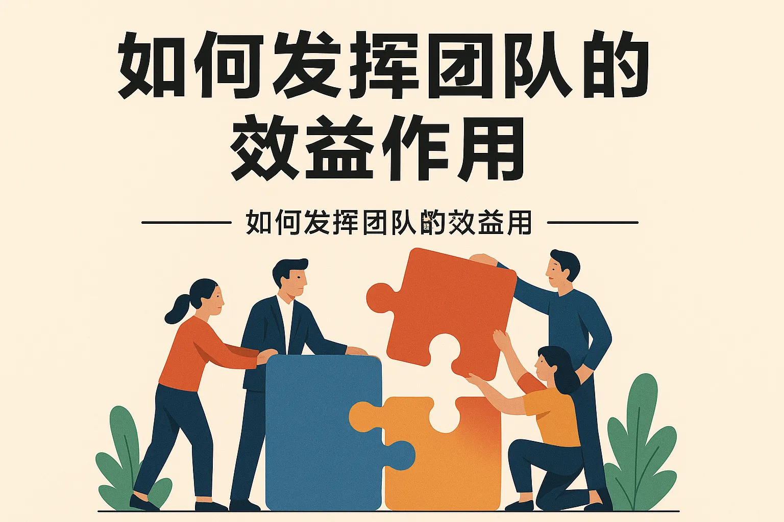 如何发挥团队的效益作用
