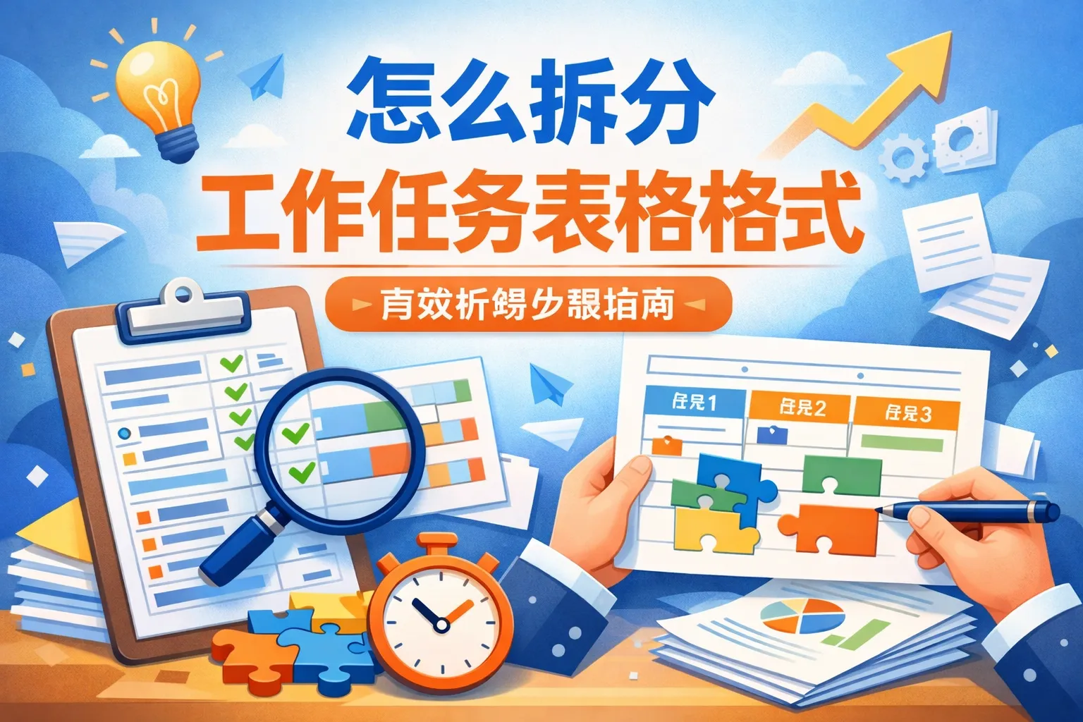 怎么拆分工作任务表格格式