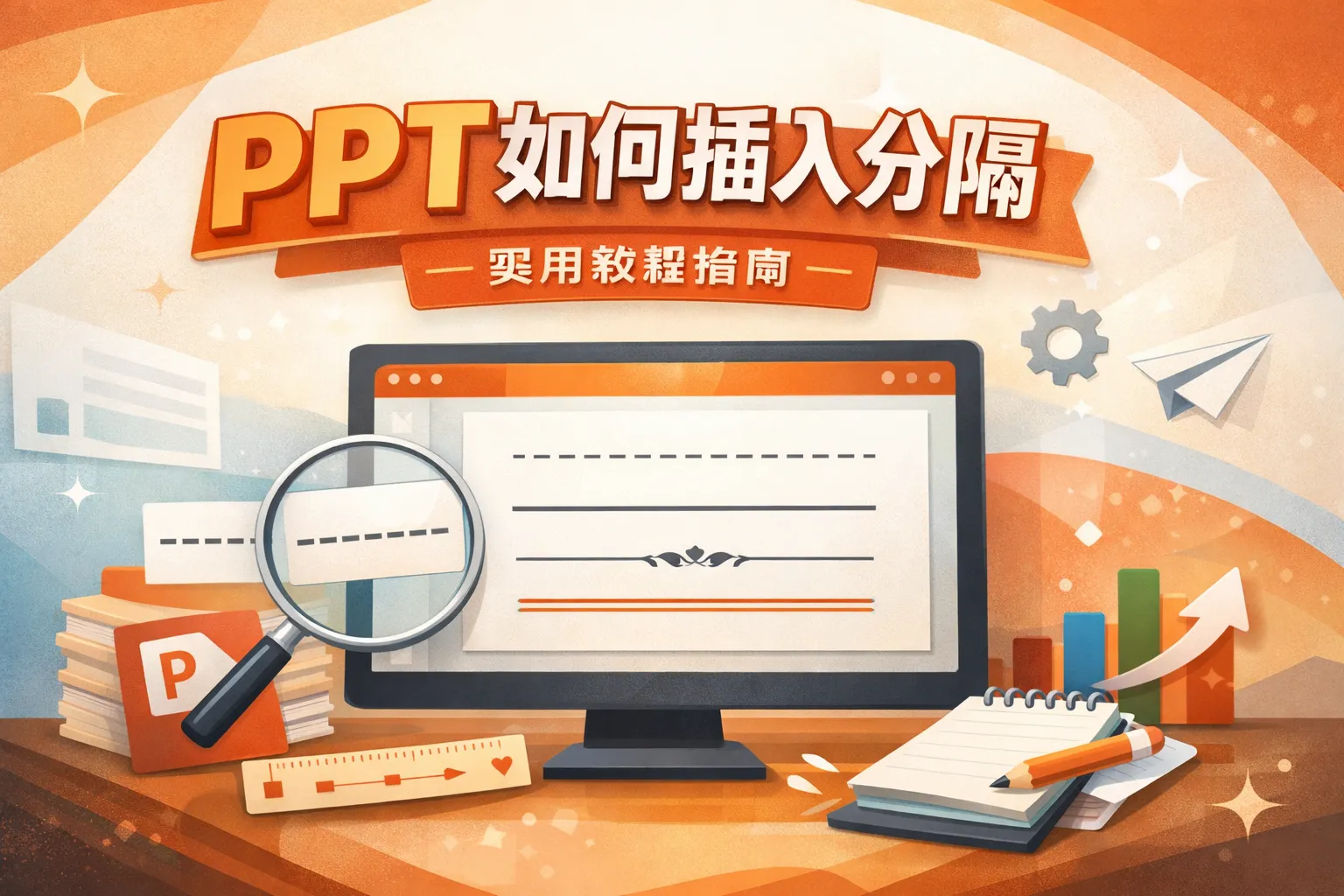 ppt如何插入分隔