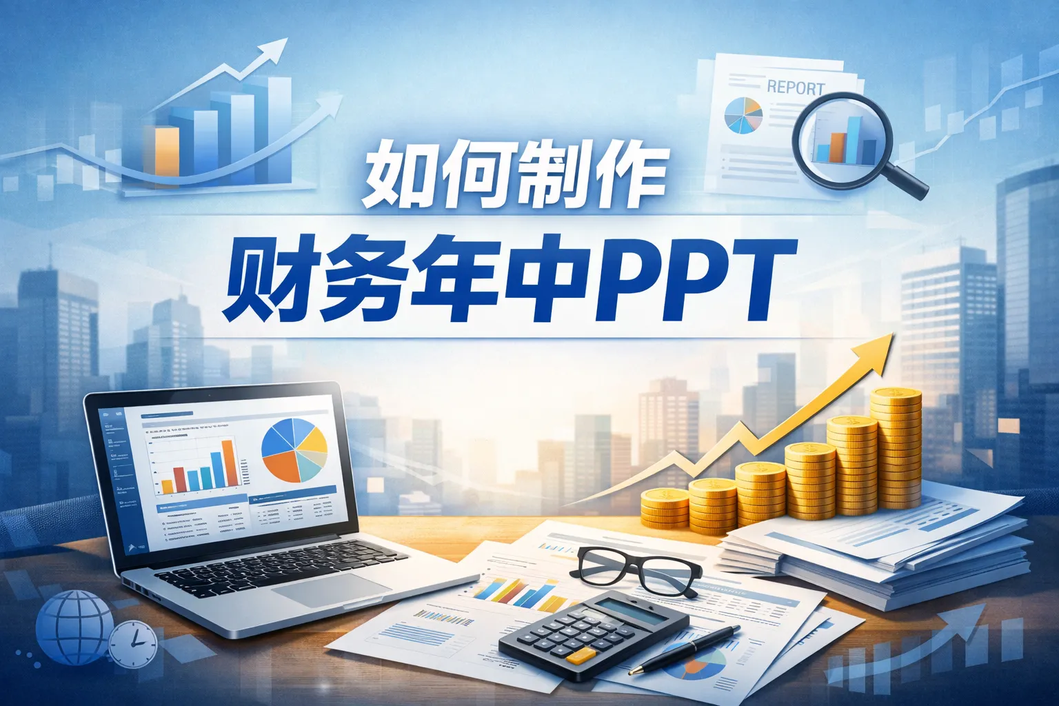 如何制作财务年中ppt