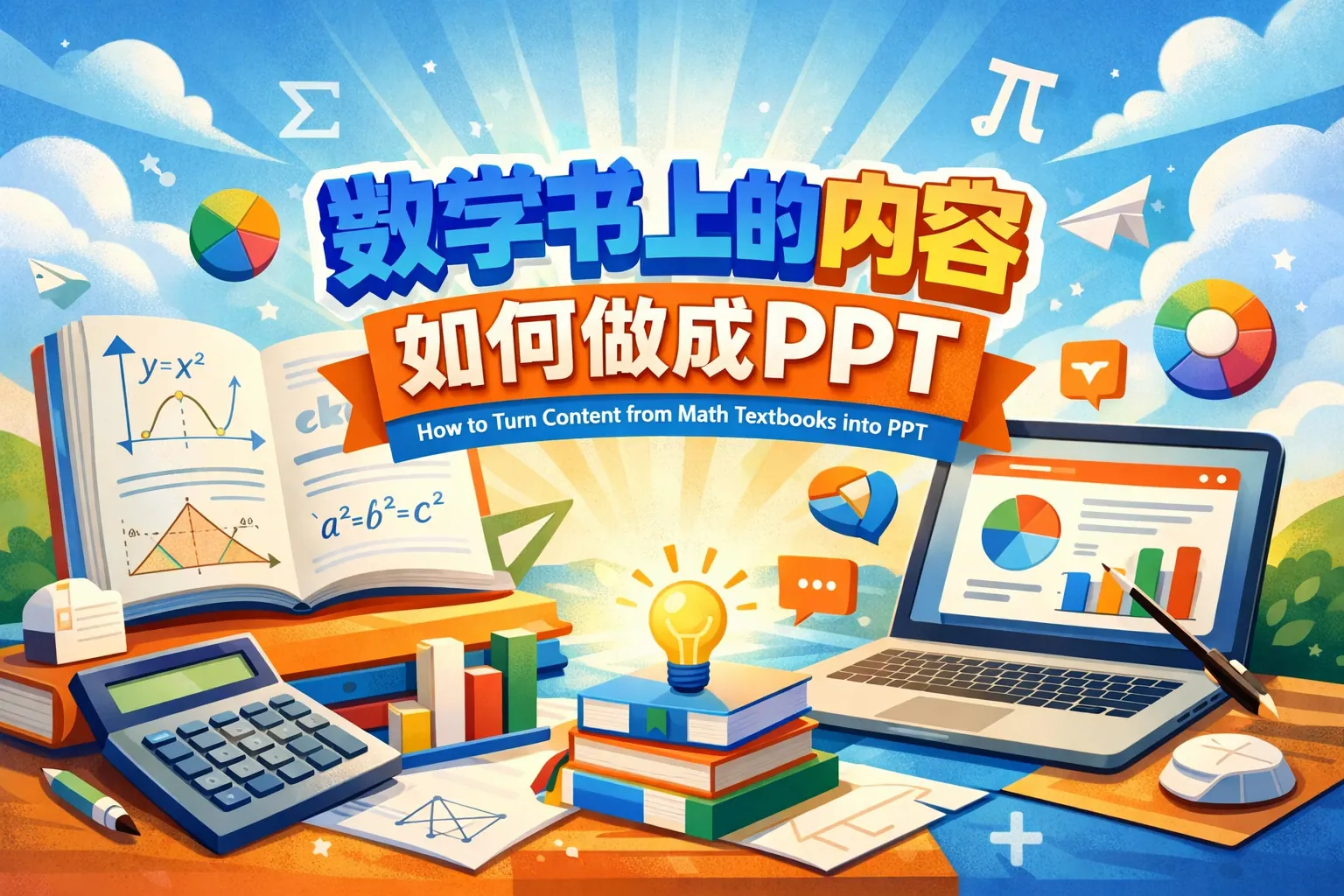 数学书上的内容如何做成ppt