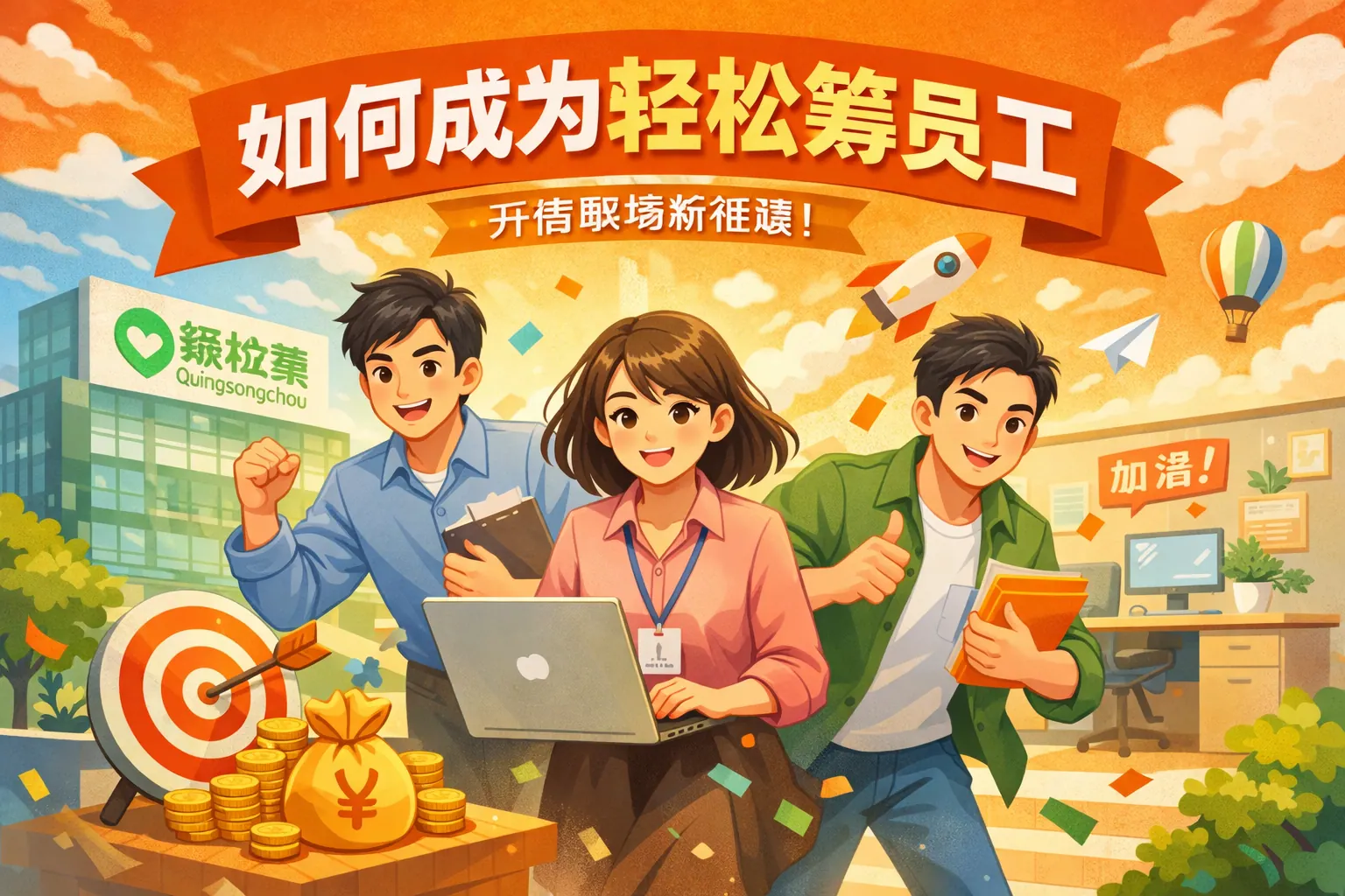 如何成为轻松筹员工