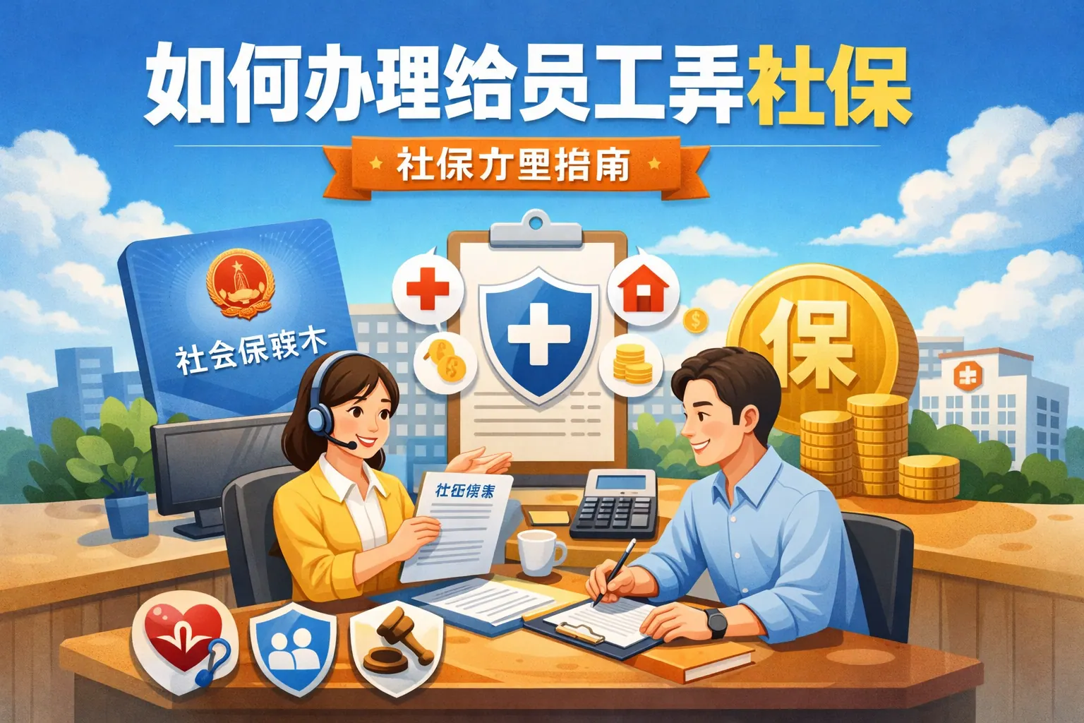 如何办理给员工弄社保