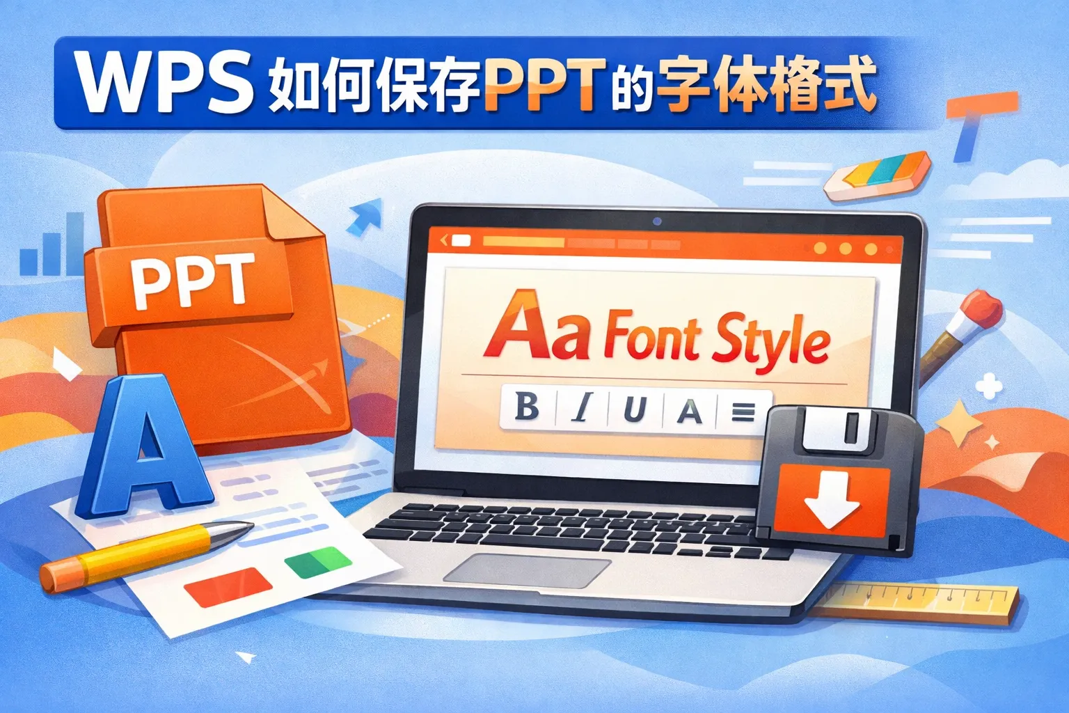 wps如何保存ppt的字体格式