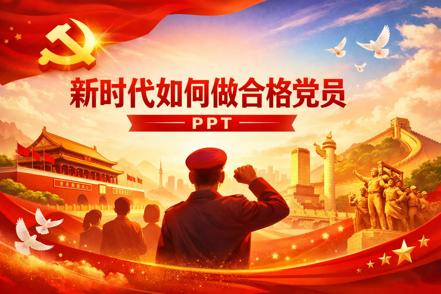 新时代如何做合格党员ppt