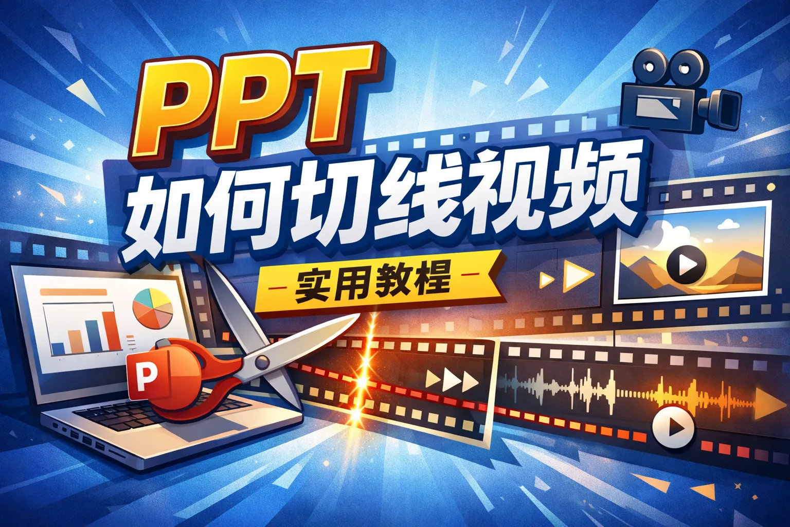 ppt如何切线视频