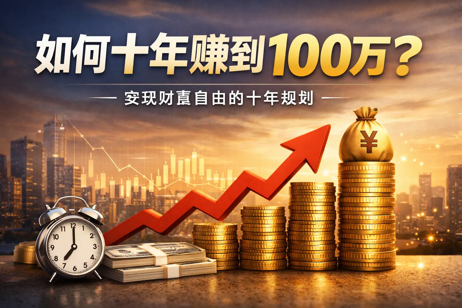 如何十年赚到100万ppt