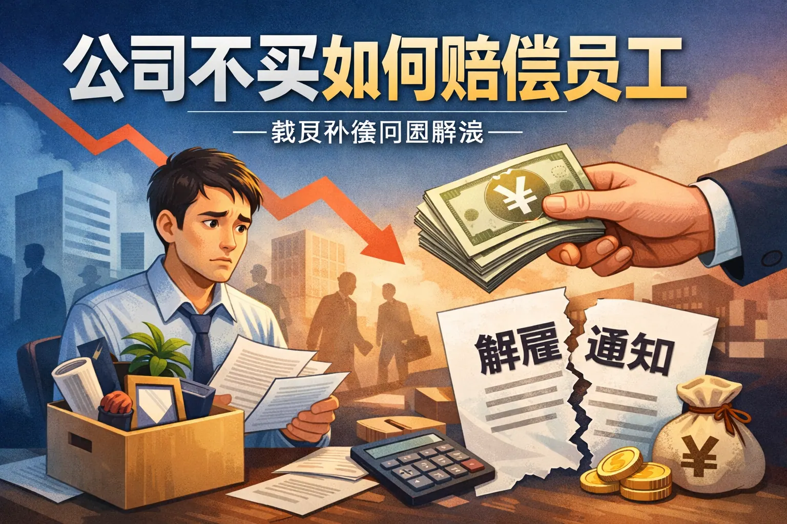 公司不买如何赔偿员工