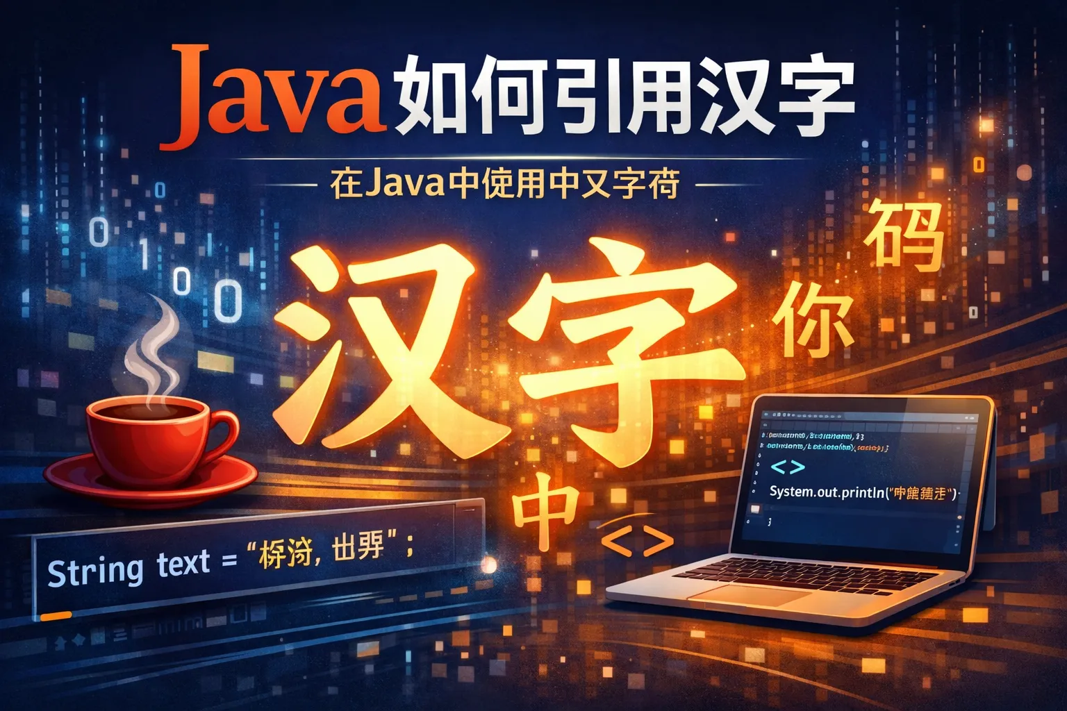 java如何引用汉字