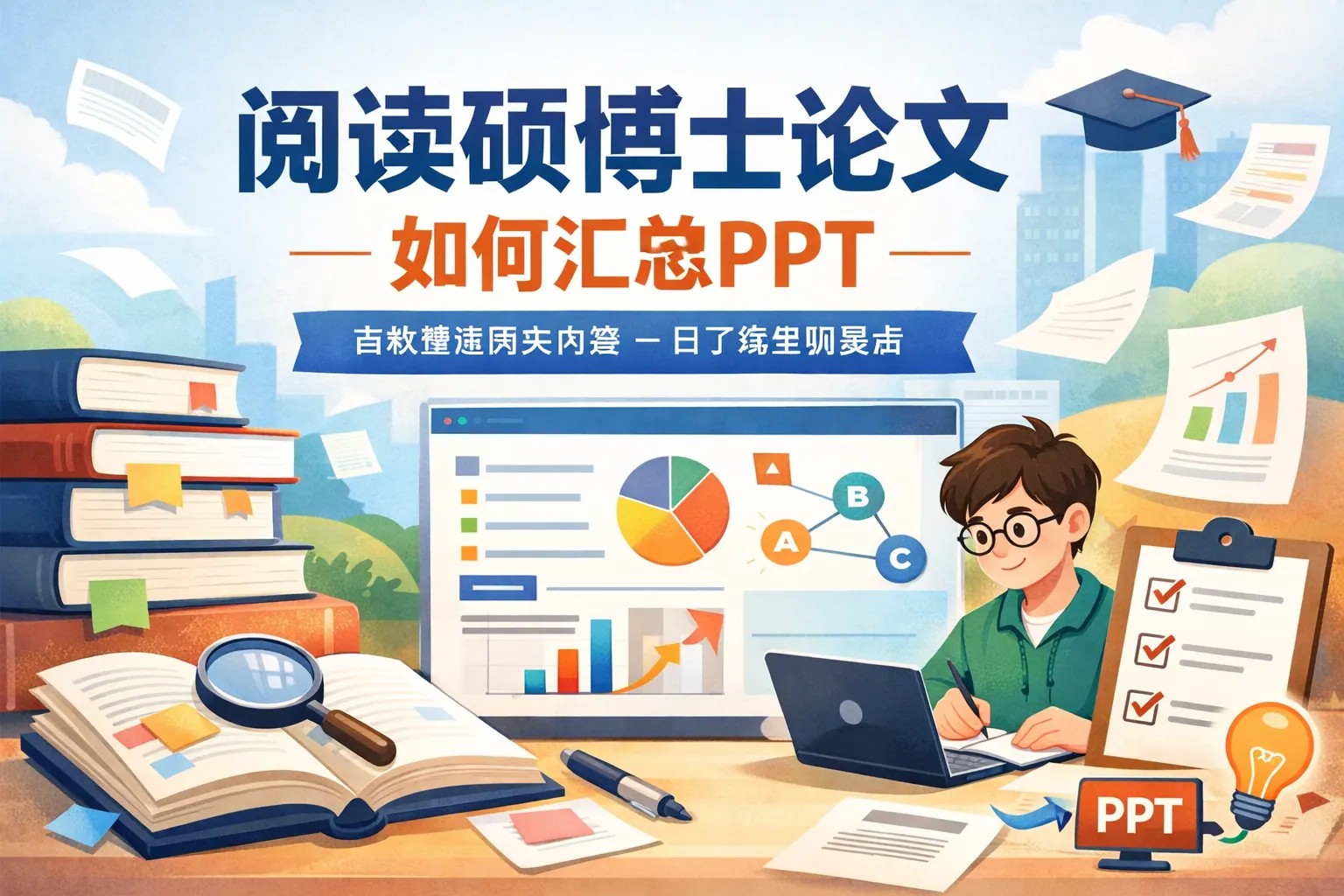 阅读硕博士论文如何汇总ppt