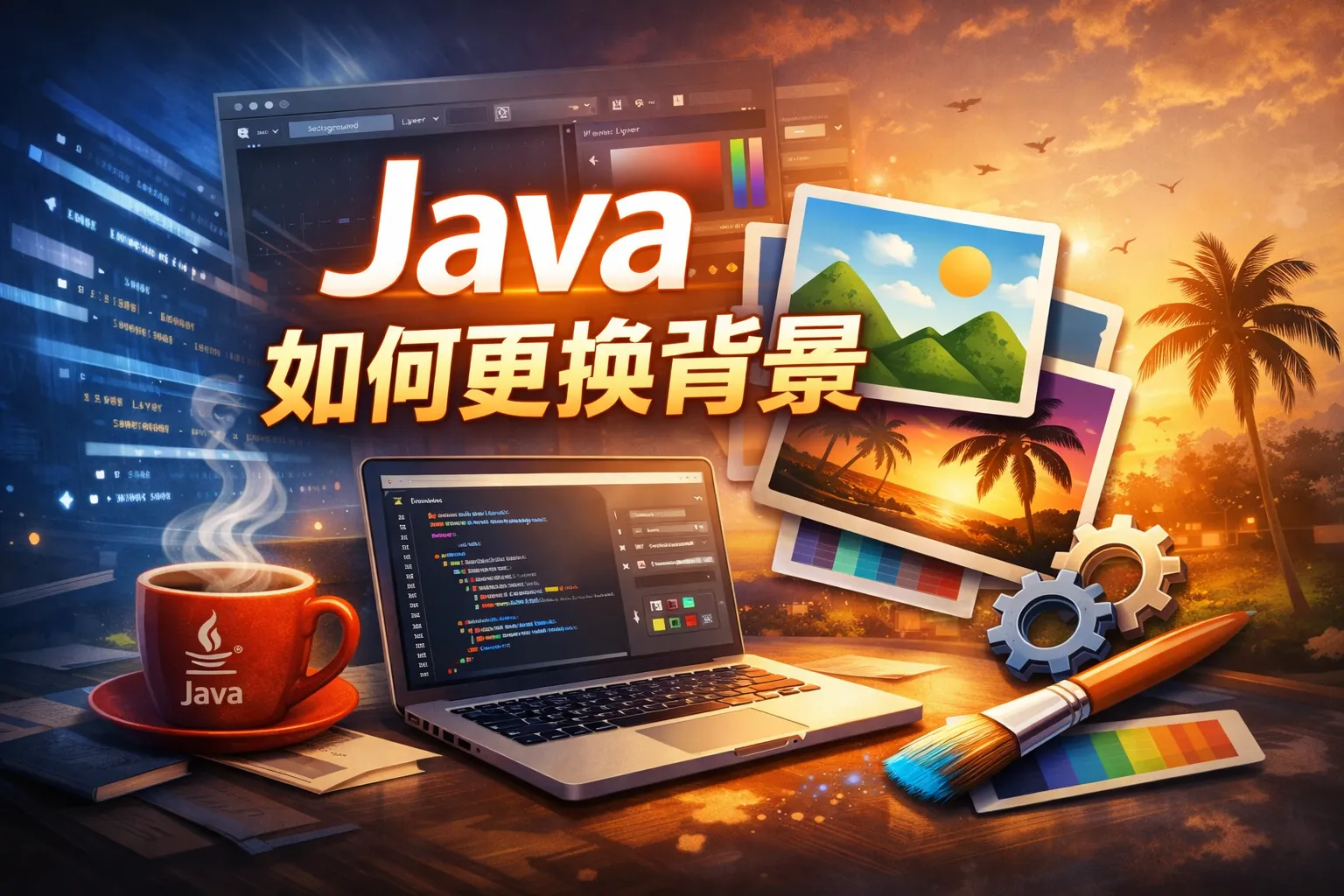 java如何更换背景