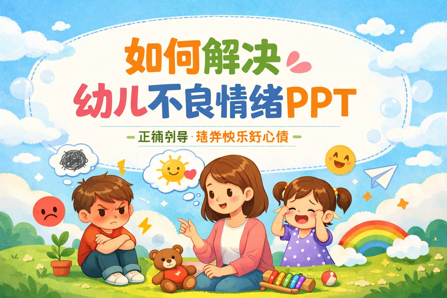 如何解决幼儿不良情绪ppt