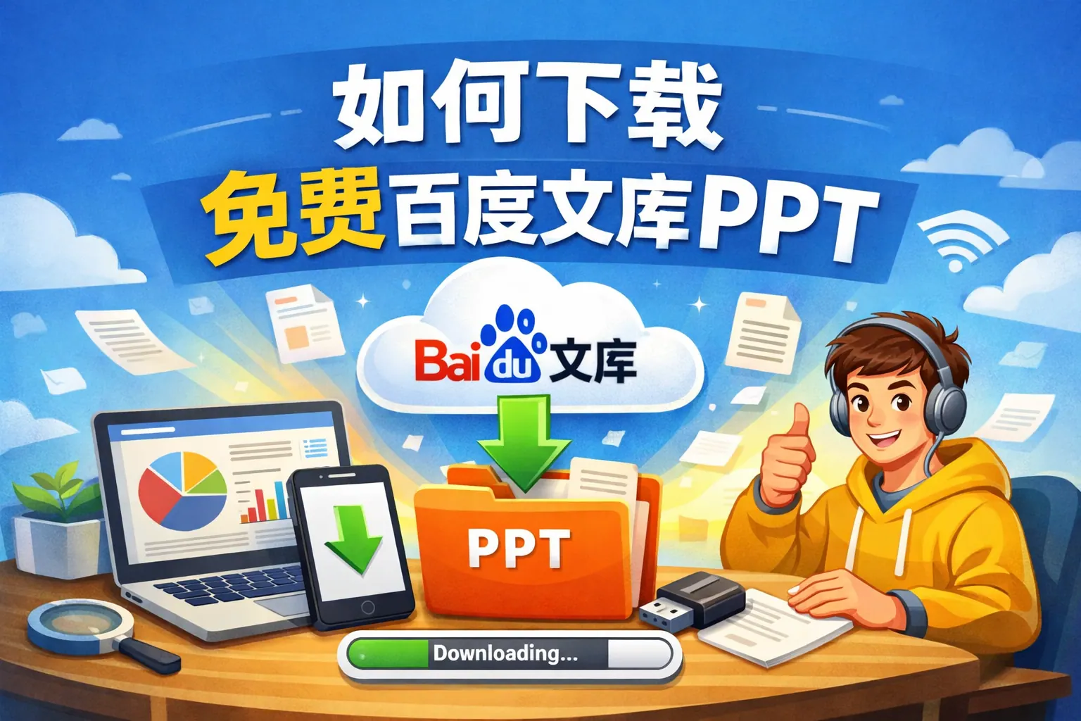 如何下载免费百度文库ppt