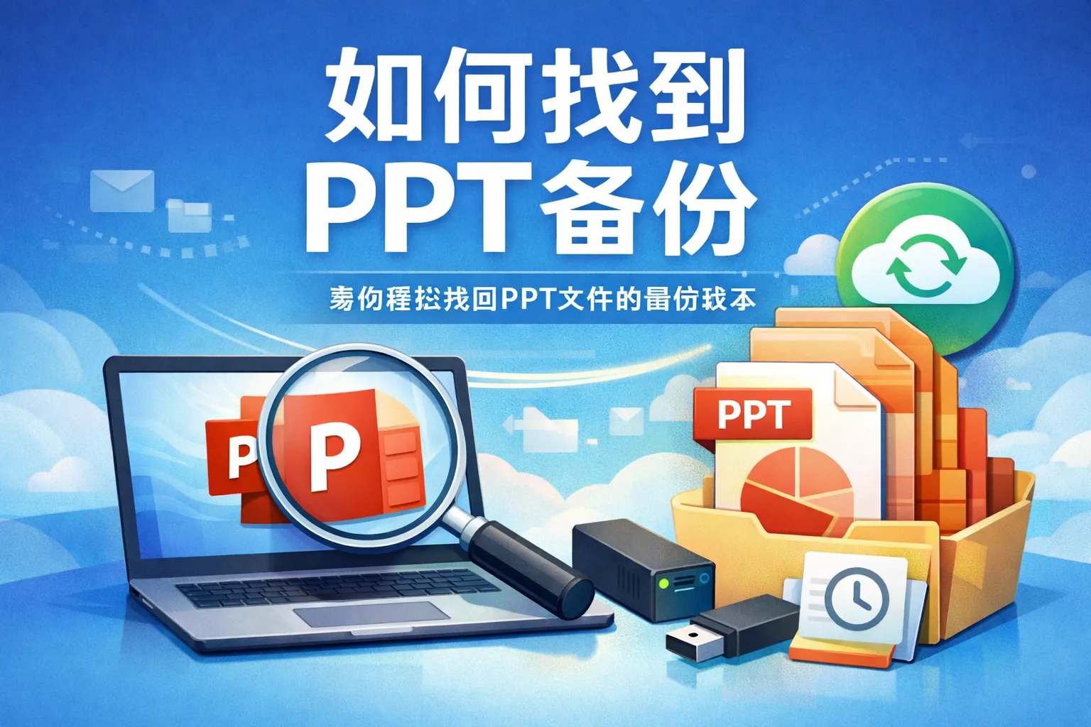 如何找到ppt备份