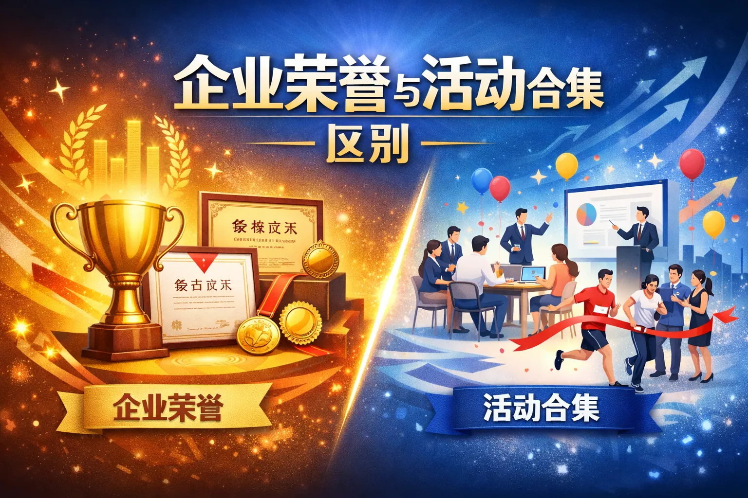 企业荣誉与活动合集的区别