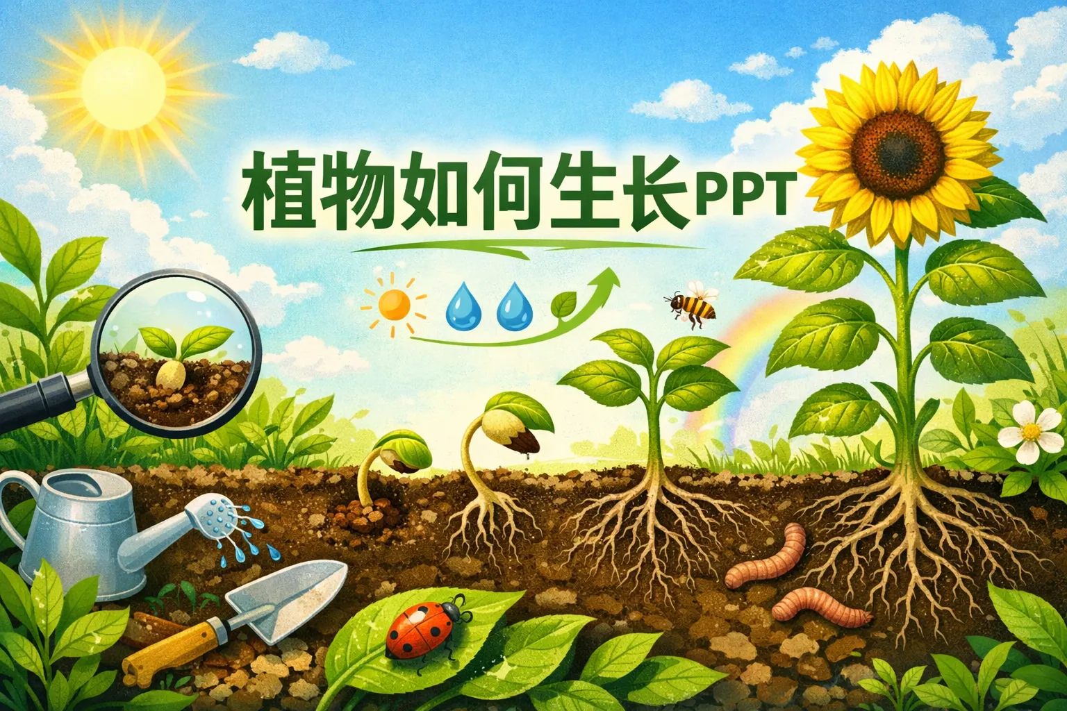 植物如何生长ppt