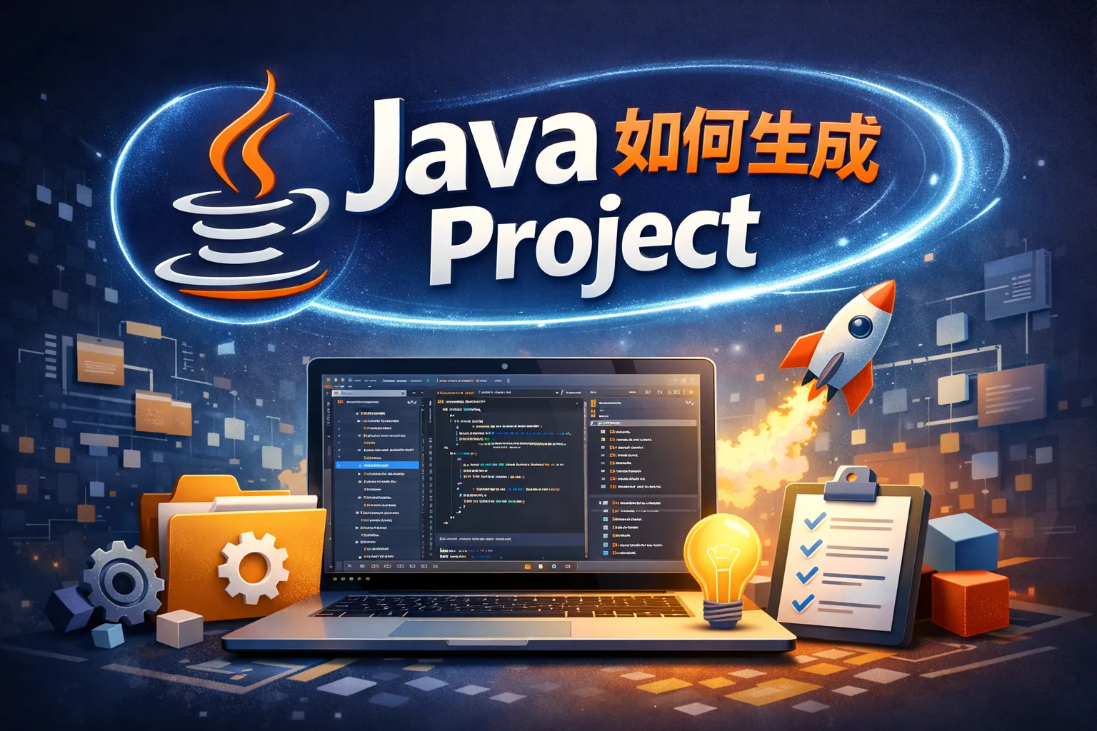java如何生成project