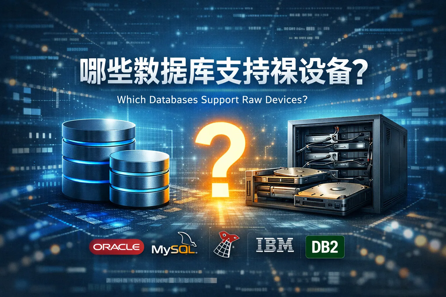 哪些数据库支持裸设备