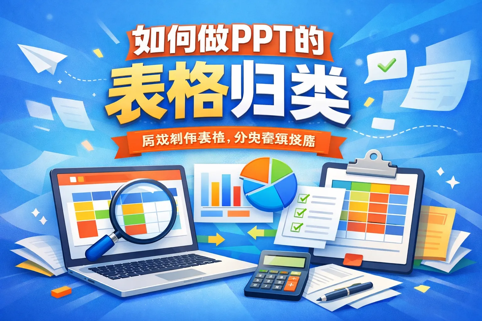 如何做PPT的表格归类