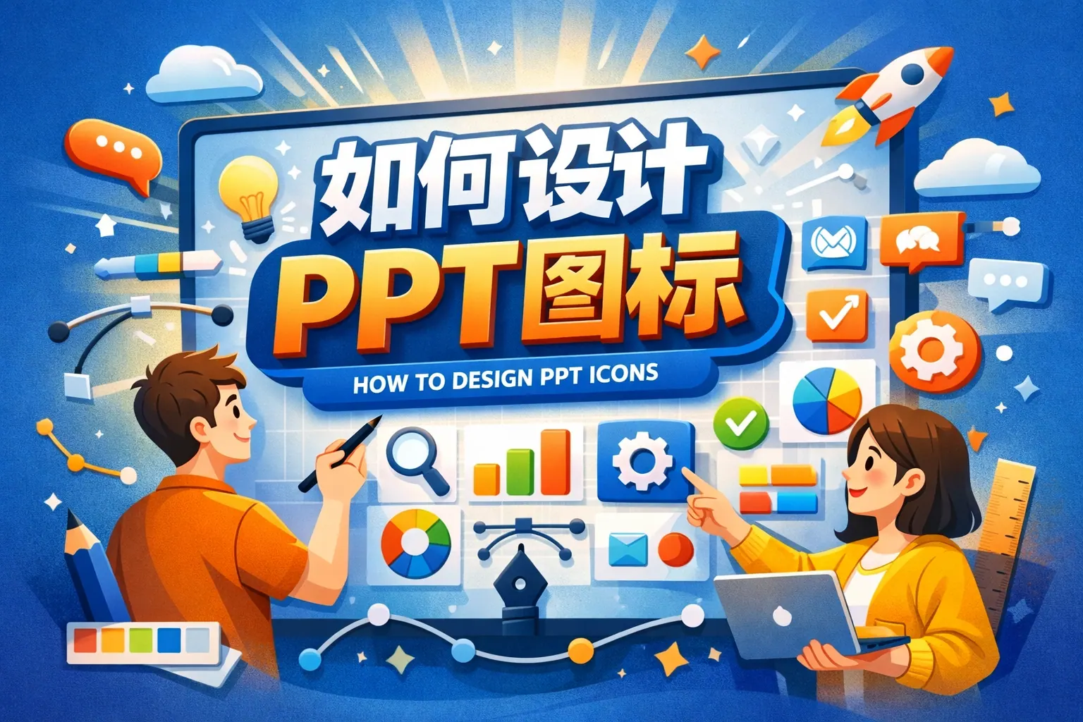 如何设计ppt图标