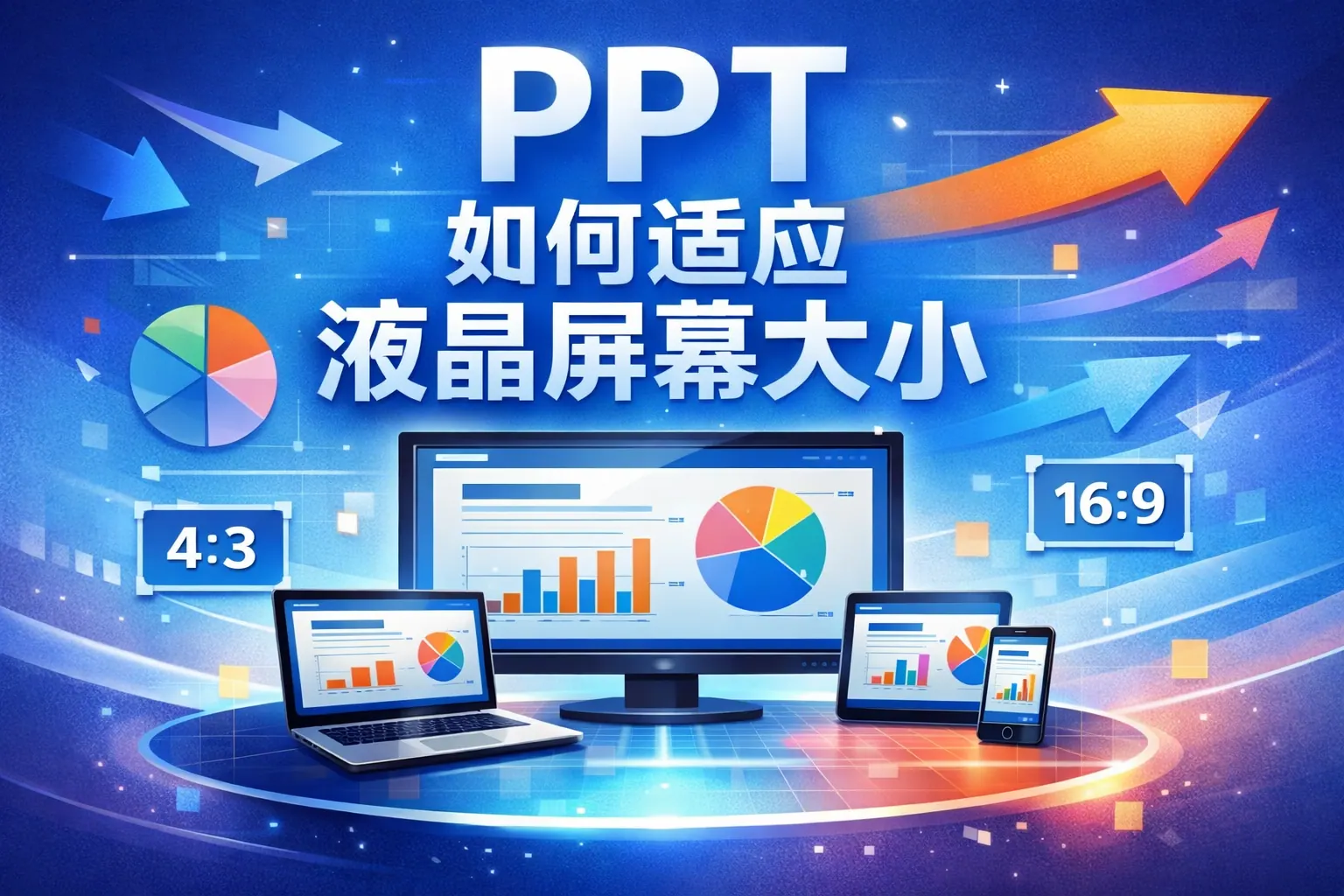 ppt 如何适应液晶屏幕大小