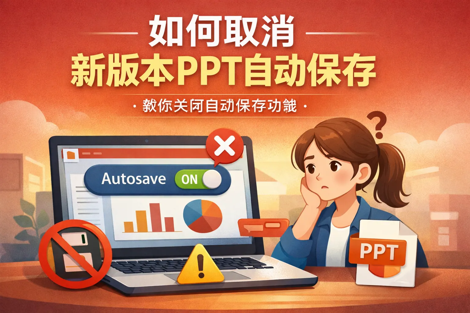 如何取消新版本ppt自动保存