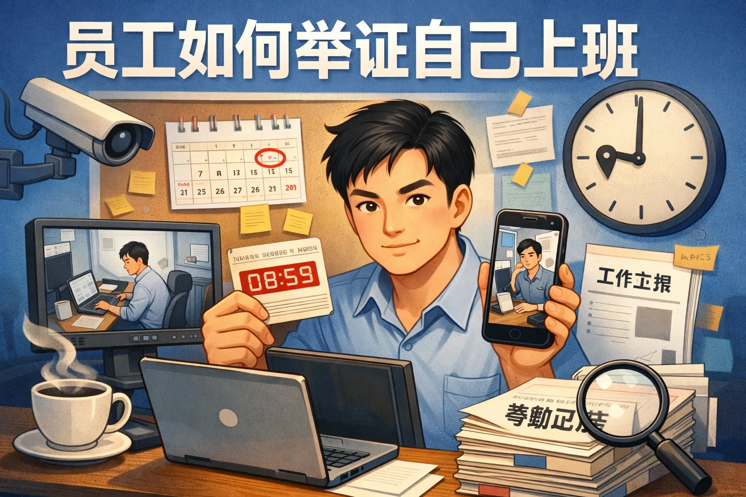 员工如何举证自己上班
