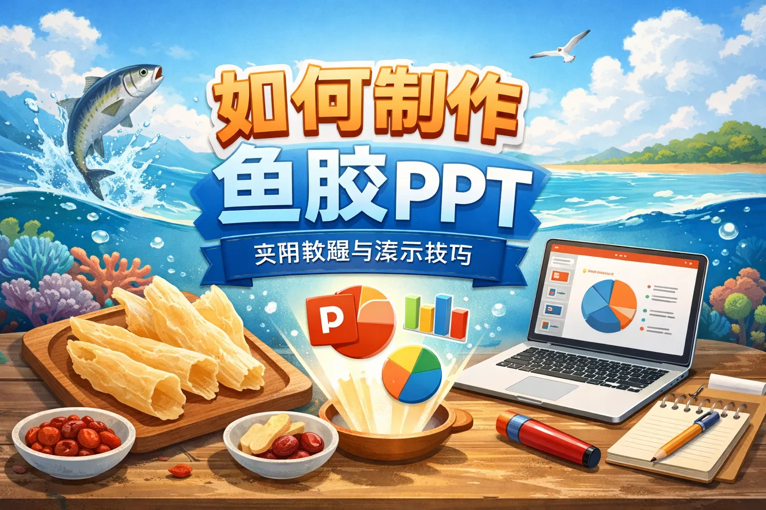 如何制作鱼胶ppt